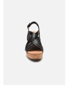 Sandalias negras Sabina Sling - Tacón 8cm