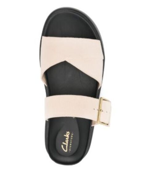 Sandalias Aristella de gamuza color crudo