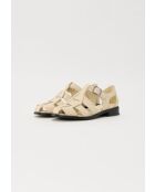 Hana Sun schoenen in gebroken wit leer