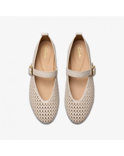 Fawna Jane cremefarbene Lederschuhe