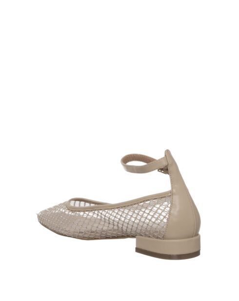 Ballerines en Cuir 340-02 écrues