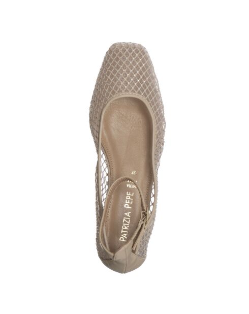 Ballerines en Cuir 340-02 écrues