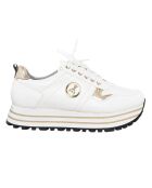 811-06 witte sneakers van eco-leer