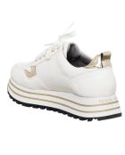811-06 witte sneakers van eco-leer