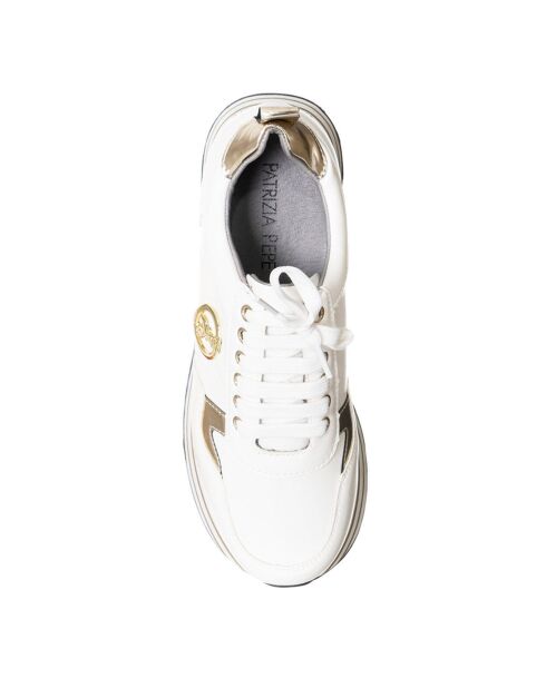 811-06 weiße Sneakers aus Öko-Leder