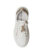 751-06 Weiße Ledersneaker