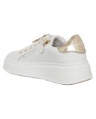 751-06 Weiße Ledersneaker