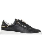 751-41 zwarte leren sneakers