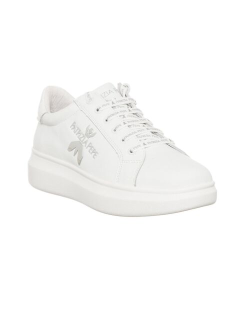 Sneakers 210-30 in pelle bianca