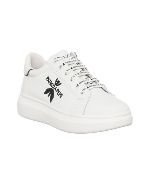 210-06 witte leren sneakers