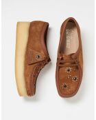 Chaussures Wallacraft Bee Brun/Orange en daim