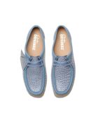 Wallabee Croco poederblauwe schoenen