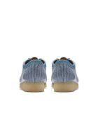 Wallabee Croco poederblauwe schoenen