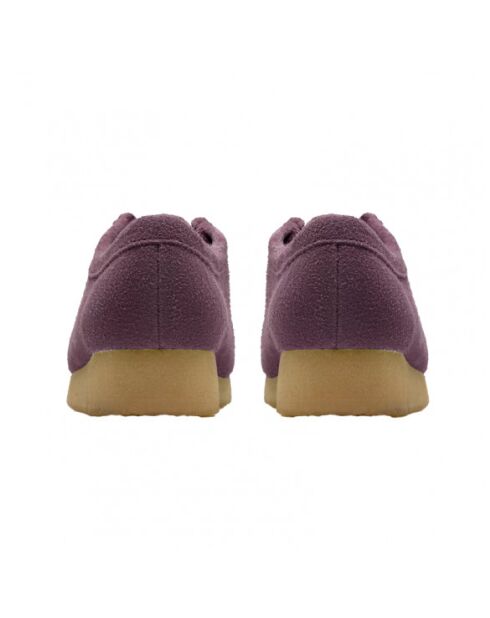 Wallabee pruimkleurige suède schoenen