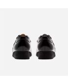 Wallabee zwarte laklederen schoenen