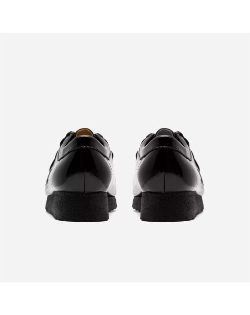Wallabee zwarte laklederen schoenen