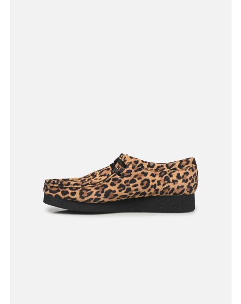 Wallabee Evosh suède schoenen met luipaardprint