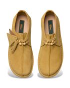 Desert Trek-Schuhe aus beige-goldenem Veloursleder — 6,5 cm Absatz