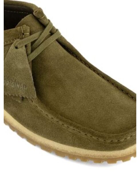 Chaussures Wallabee RB en daim olives