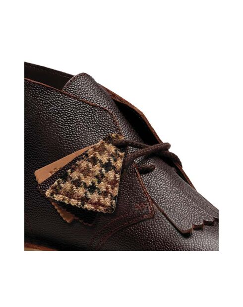 Bottes Desert en cuir marron grainé