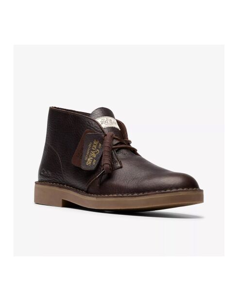 Bottes Desert Bt Evo en cuir marron foncé