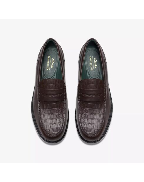 CraftJames Lo Shoes Bruin leer met croco-effect