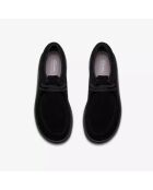 RelaxLite Low zwarte suède schoenen