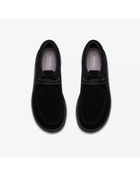 RelaxLite Low zwarte suède schoenen