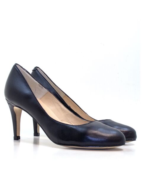 Zapatos de tacón Otilia de piel negra - Tacón: 6 cm