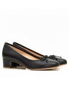 Zwarte leren pumps van Bliss