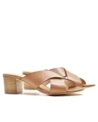 Sandalias Colmar de piel camel - Tacón: 5.5 cm