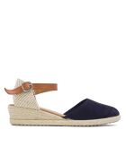 Sandalias de gamuza azul marino E01