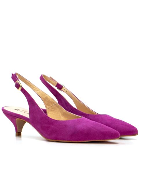 156664 pumps van Bogor/fuchsia suède - Hak: 5 cm