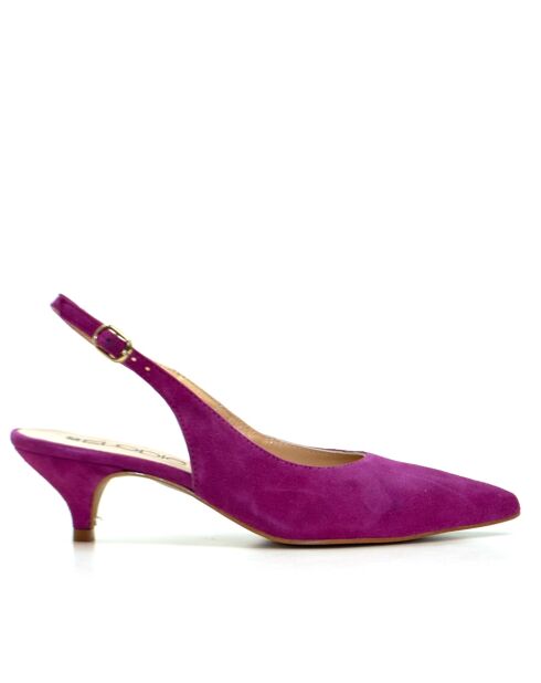 156664 pumps van Bogor/fuchsia suède - Hak: 5 cm