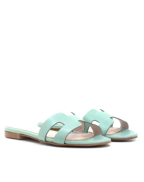 CA-380 groene leren sandalen