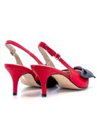 Pumps van rood suède Dina - Hak: 6,5 cm