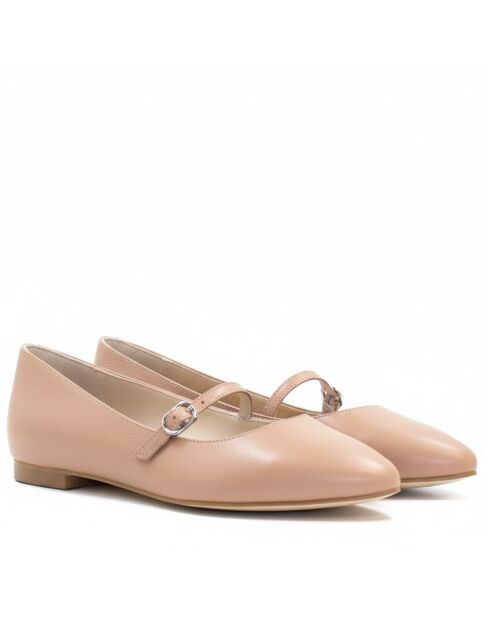 CA-2287 Malorie nude leren ballerina's