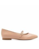 CA-2287 Malorie nude leren ballerina's
