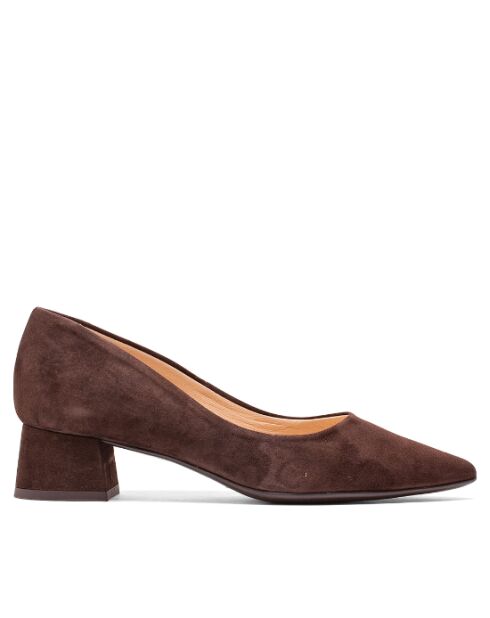 Bruine Suesie pumps van suède van Rachel