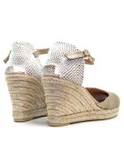 Sandales en cuir daim Nuria dorées