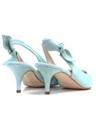 157668 pumps van suède in pastelmint - Hak: 6 cm