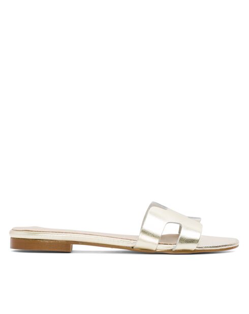 CA-380 gouden leren sandalen