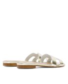 Sandales en cuir CA-380 dorées