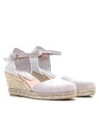 Sandales en daim 4137 nude - Talon : 6,5 cm