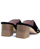 Sabots en daim Zoe noirs - Talon : 5 cm