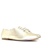 Derbies métalliques en cuir Ricky platine