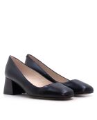 CA-2247L schwarze Lederpumps - Absatz: 6 cm