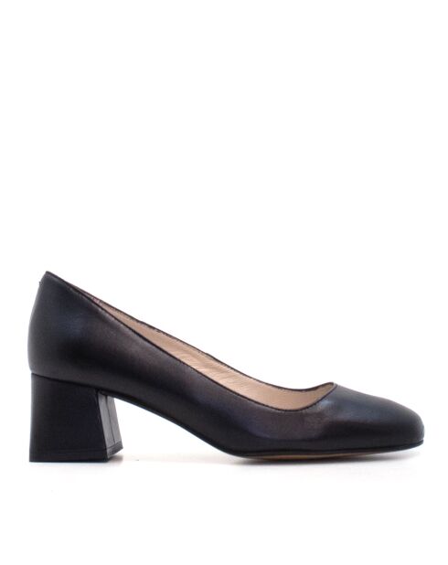 CA-2247L schwarze Lederpumps - Absatz: 6 cm