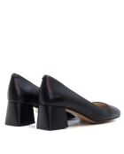 CA-2247L schwarze Lederpumps - Absatz: 6 cm