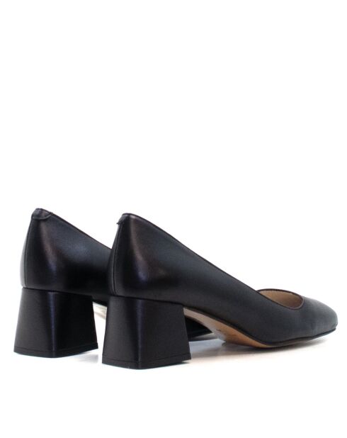 CA-2247L schwarze Lederpumps - Absatz: 6 cm